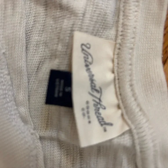 Universal Thread Light Cream Slub Knit Short Sleeve Tee - Picture 3 of 6